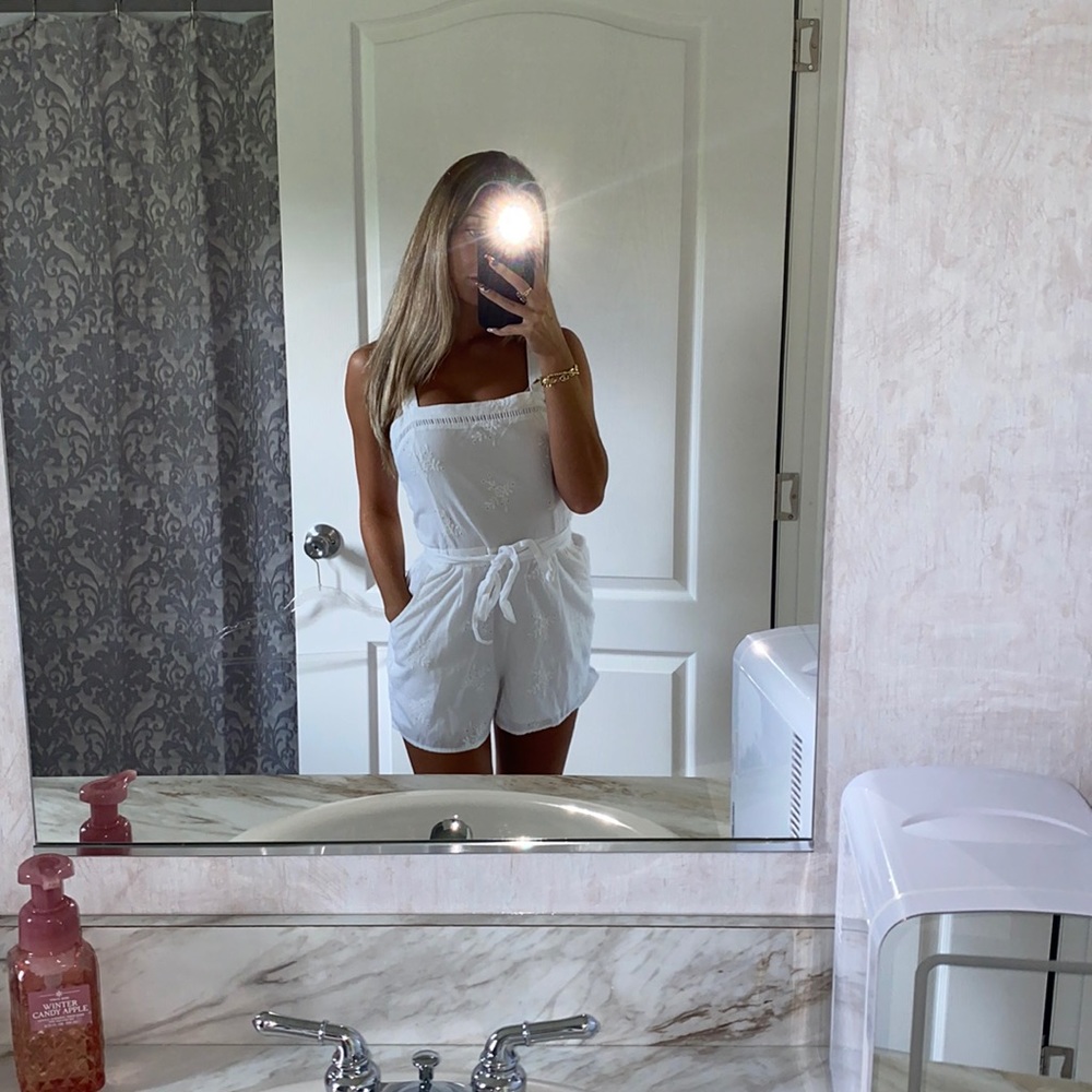 Holster white romper